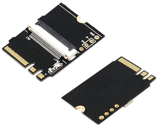 Alt view image 9 of 12 - M.2 NGFF Key A/E/A+E to Mini PCI-E Adapter FPC Cable WiFi Wireless Adpater Supports Half-size Full-size Mini PCI-E Network Card
