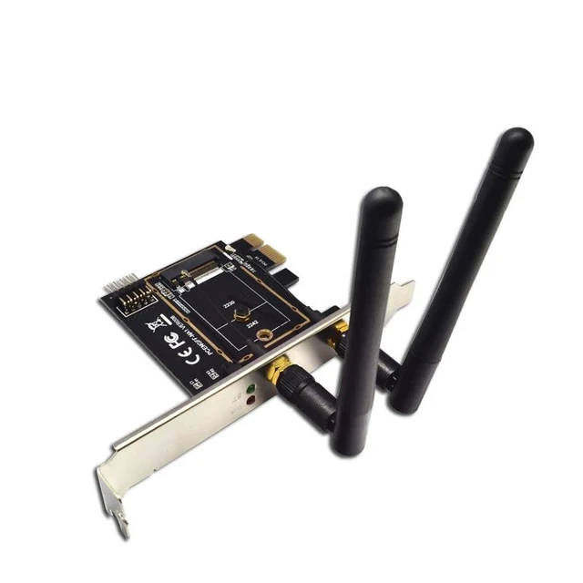 Alt view image 10 of 12 - M.2 NGFF Key A A+E to Mini PCI-E Adapter Wireless WiFi Bluetooth Network Card Converter PCI-Express 1X M2 NGFF Support 2230 2242