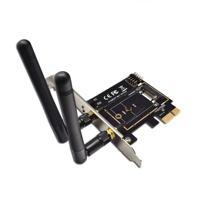 Alt view image 11 of 12 - M.2 NGFF Key A A+E to Mini PCI-E Adapter Wireless WiFi Bluetooth Network Card Converter PCI-Express 1X M2 NGFF Support 2230 2242