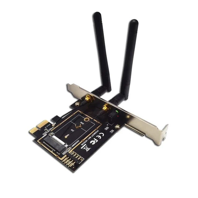 Alt view image 12 of 12 - M.2 NGFF Key A A+E to Mini PCI-E Adapter Wireless WiFi Bluetooth Network Card Converter PCI-Express 1X M2 NGFF Support 2230 2242