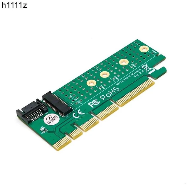 Alt view image 7 of 12 - PCIE SSD Adapter M.2 NGFF SSD to PCI Express 3.0 Raiser B Key Interface Card Suppor 2230 2242 2260 2280 Size m.2 FULL SPEED good