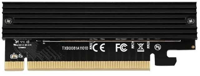 Alt view image 8 of 12 - Add On Cards PCIE to M2 Adapter M.2 to PCIE X16 Adapter M2 SSD Adapter SSD M2 NVME PCI-E M Key Supports 2230-2280 M.2 SSD