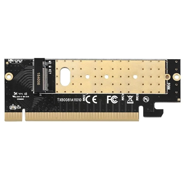 Alt view image 12 of 12 - Add On Cards PCIE to M2 Adapter M.2 to PCIE X16 Adapter M2 SSD Adapter SSD M2 NVME PCI-E M Key Supports 2230-2280 M.2 SSD