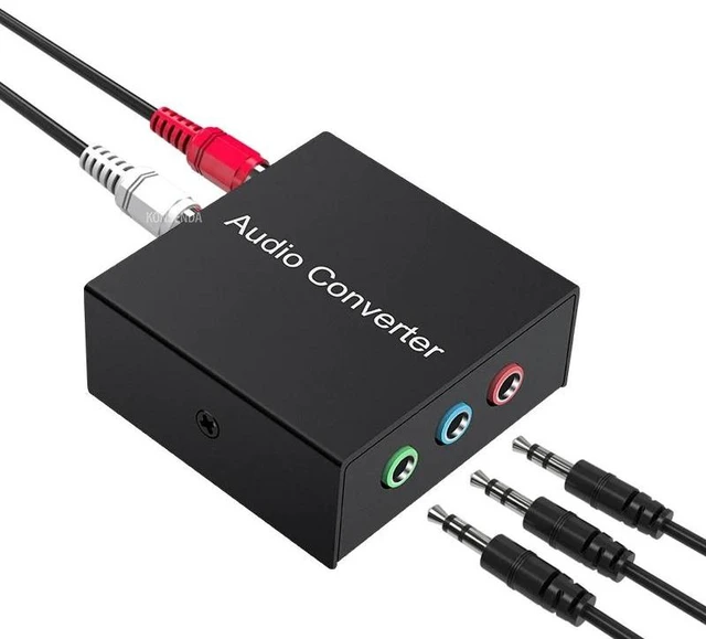 Alt view image 7 of 12 - 5.1 Audio Console Splitter 1x3 Adapter Stereo RCA to 3 x 3.5mm (1/8") Jack Bidirectional Conversion for 5.1 Multimedia Speaker