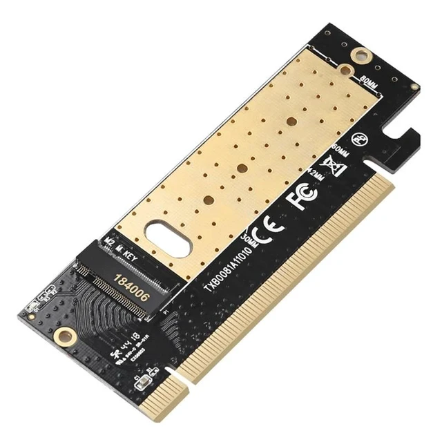 Alt view image 11 of 12 - Add On Cards PCIE to M2 Adapter M.2 to PCIE X16 Adapter M2 SSD Adapter SSD M2 NVME PCI-E M Key Supports 2230-2280 M.2 SSD