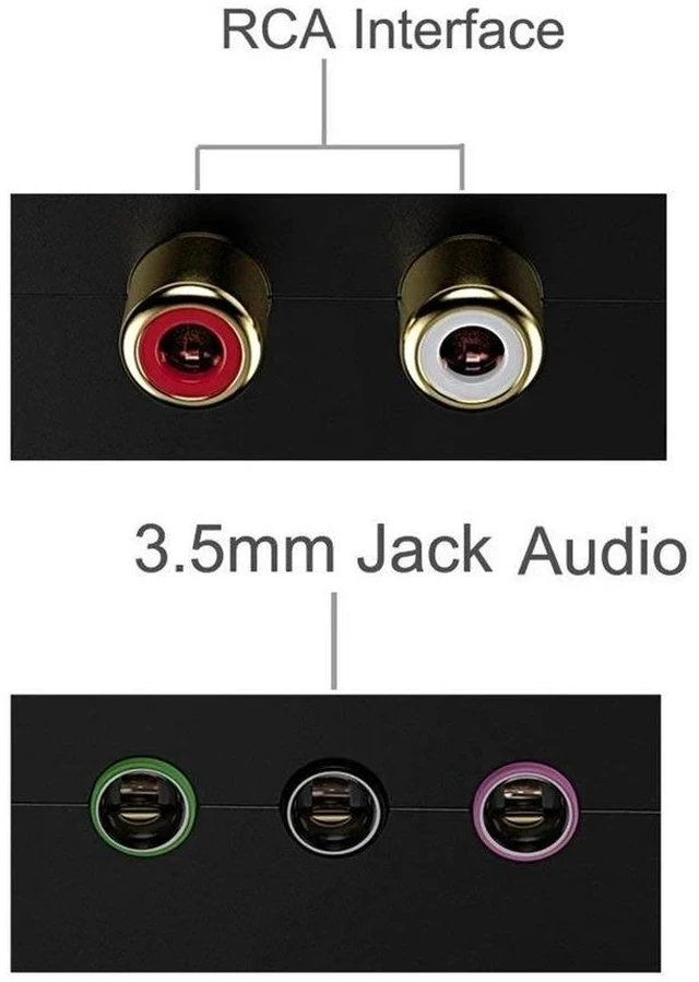 Alt view image 9 of 12 - 5.1 Audio Console Splitter 1x3 Adapter Stereo RCA to 3 x 3.5mm (1/8") Jack Bidirectional Conversion for 5.1 Multimedia Speaker