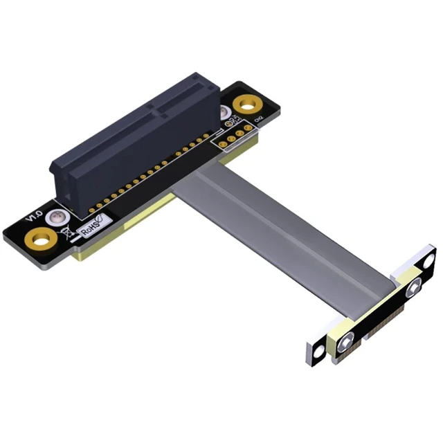 Alt view image 8 of 12 - PCI Express PCIE Riser Card PCI-E 1x to 4x Riser Cable Graphics Card PCI Express Connector Flexible Cable Extension Port Adapter