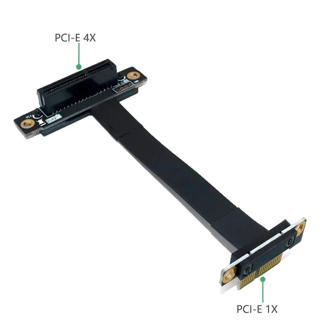 Alt view image 9 of 12 - PCI Express PCIE Riser Card PCI-E 1x to 4x Riser Cable Graphics Card PCI Express Connector Flexible Cable Extension Port Adapter