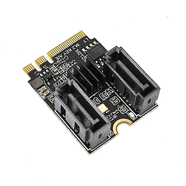 Alt view image 9 of 12 - JMB582 Riser Card M2 To SATA3.0 Expansion Card KEY A+E WIFI M.2 To SATA Hard Disk Adapter Riser Card Without Driver Installation