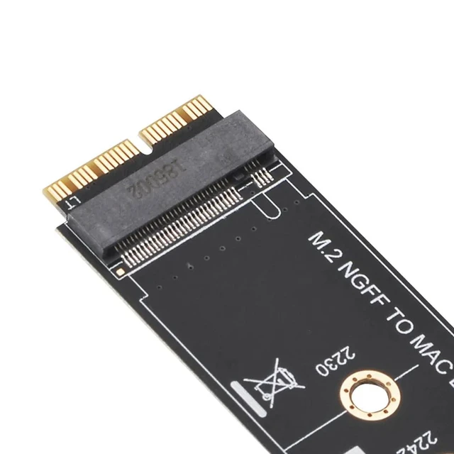 Alt view image 9 of 12 - M.2 NVME SSD Convert Adapter Card for MacBook Air Pro Retina 2013-2017 NVME/AHCI SSD Upgraded Kit For A1465 A1466 A1398 A1502 M2
