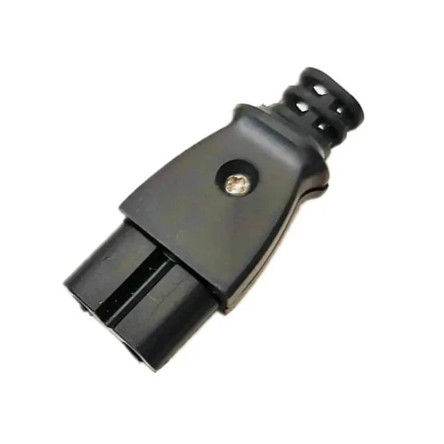 Alt view image 3 of 3 - C8 male power socket C7 female plug power outlet embedded electric connector connector 35mm*15mm AC 2.5A 5A 250v(plug)
