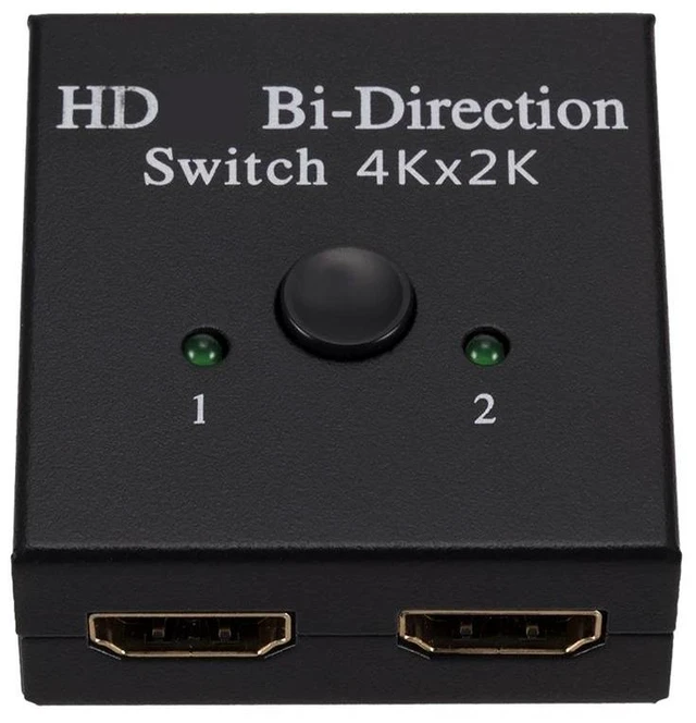 Alt view image 7 of 12 - HDMI-compatible Splitter 4K Switch KVM Bi-Direction 1x2/2x1 HDMI-compatible Switcher 2 in1 Out for PS4/3 TV Box Switcher Adapter