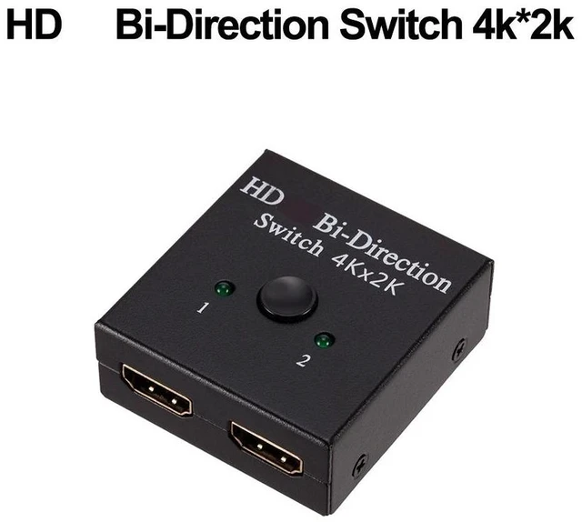 Alt view image 9 of 12 - HDMI-compatible Splitter 4K Switch KVM Bi-Direction 1x2/2x1 HDMI-compatible Switcher 2 in1 Out for PS4/3 TV Box Switcher Adapter