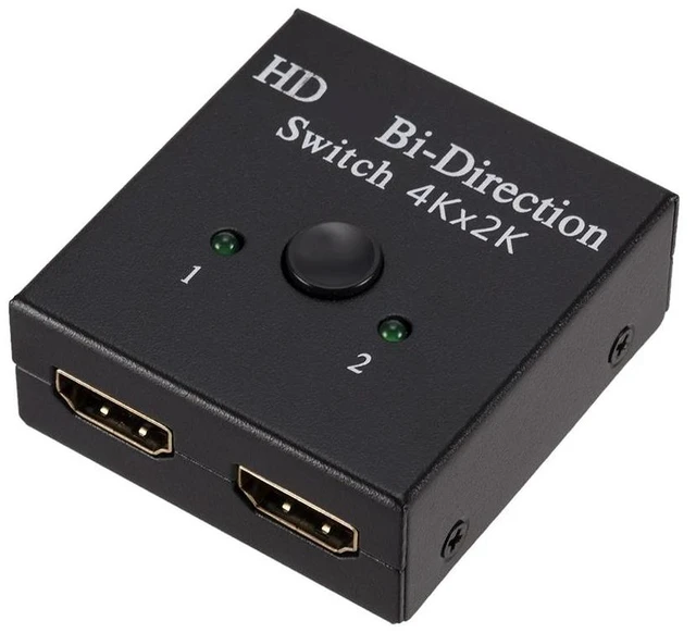 Alt view image 11 of 12 - HDMI-compatible Splitter 4K Switch KVM Bi-Direction 1x2/2x1 HDMI-compatible Switcher 2 in1 Out for PS4/3 TV Box Switcher Adapter
