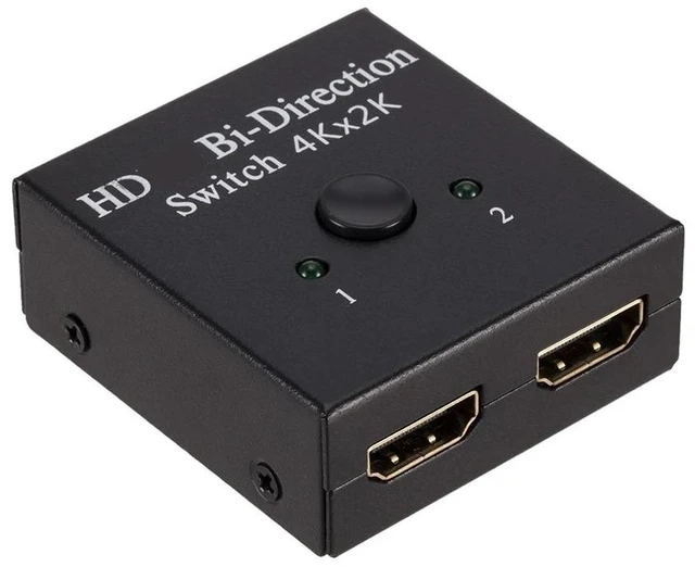 Alt view image 12 of 12 - HDMI-compatible Splitter 4K Switch KVM Bi-Direction 1x2/2x1 HDMI-compatible Switcher 2 in1 Out for PS4/3 TV Box Switcher Adapter