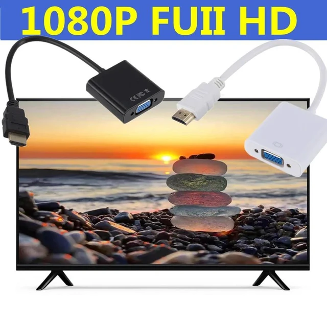 Alt view image 9 of 12 - 1080P HDMI-compatible to VGA Adapter Digital to Analog Converter Cable For Xbox PS4 PC Laptop TV Box to Projector Displayer HDTVBlak