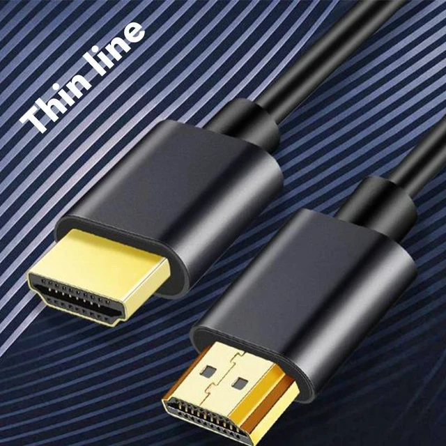 Alt view image 8 of 12 - 2m Length 4K@60Hz HDMI-compatible 2.0 Thin Cable High Speed Connection Cable Video Audio Cord For PS4 Xbox HDTV(2m)