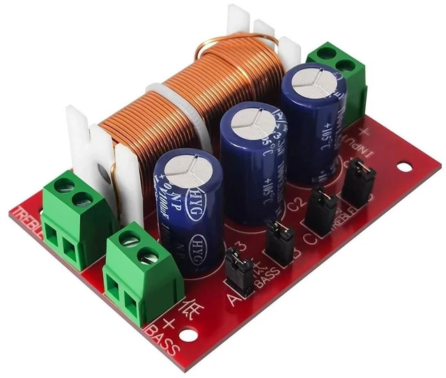 Alt view image 3 of 4 - YLY-2088 2 Way Crossover Filters Module 400W Audio Speaker Frequency Divider Adjustable Full Range Treble Bass Welding Free