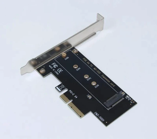 Alt view image 9 of 12 - FULL Speed M.2 NVMe SSD NGFF TO PCIE X4 Adapter M Key interface Card Support PCI Express 3.0 x4 2230 2242 2260 2280 Size m.2 SSD