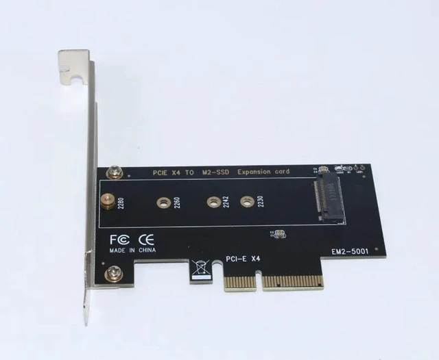 Alt view image 11 of 12 - FULL Speed M.2 NVMe SSD NGFF TO PCIE X4 Adapter M Key interface Card Support PCI Express 3.0 x4 2230 2242 2260 2280 Size m.2 SSD