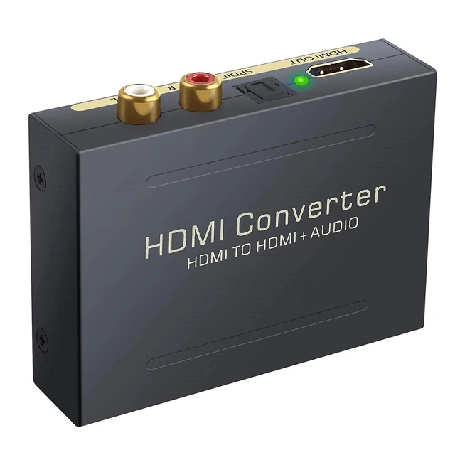 Alt view image 7 of 13 - 1080P HDMI Audio Extractor Converter HDMI to HDMI and Optical TOSLINK SPDIF + 3.5mm Stereo Audio Extractor For PC PS4 TV Box DVD