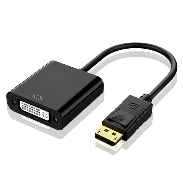 Alt view image 7 of 12 - 1080P DisplayPort DP to DVI Adapter DP Male to DVI Female cable Converter DP to DVI video adapter For Monitor Projector Display