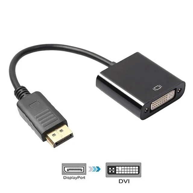 Alt view image 7 of 11 - (DP to DVI)Displayport Male to DVI HDMI VGA Audio Female Adapter DP to HDMI Display Port to VGA Cable Converter For PC Projector TV Monitor