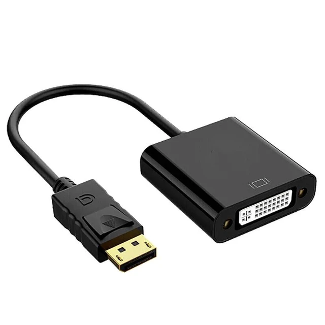 Alt view image 11 of 12 - 1080P DisplayPort DP to DVI Adapter DP Male to DVI Female cable Converter DP to DVI video adapter For Monitor Projector Display