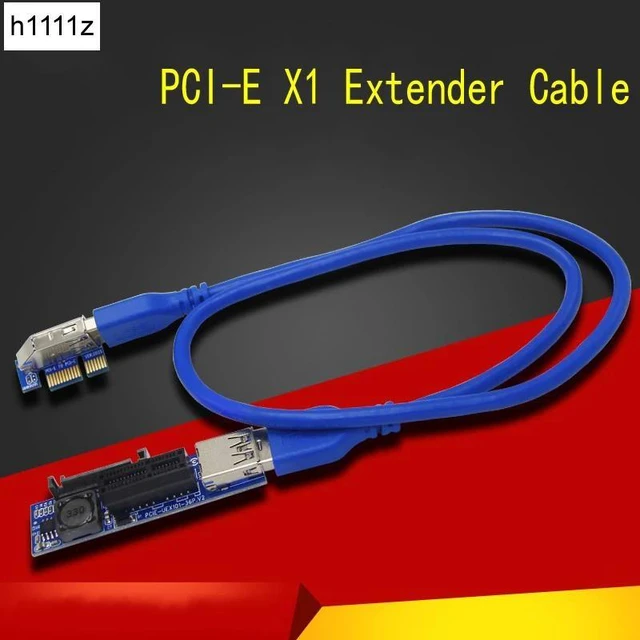 Alt view image 7 of 12 - est Sale PCI-E X1 Extension Cable Riser Card Extender USB 3.0 Transfer Cables PCI-E X1 to 1X Adapter Adaptador PC Accessories