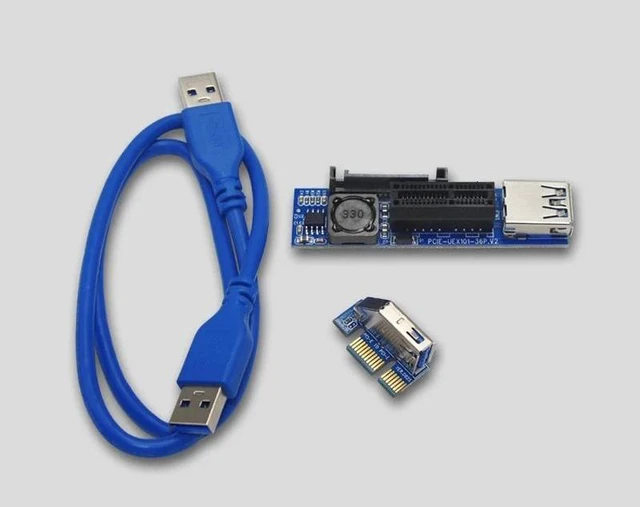 Alt view image 8 of 12 - est Sale PCI-E X1 Extension Cable Riser Card Extender USB 3.0 Transfer Cables PCI-E X1 to 1X Adapter Adaptador PC Accessories
