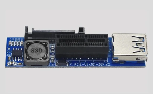 Alt view image 9 of 12 - est Sale PCI-E X1 Extension Cable Riser Card Extender USB 3.0 Transfer Cables PCI-E X1 to 1X Adapter Adaptador PC Accessories