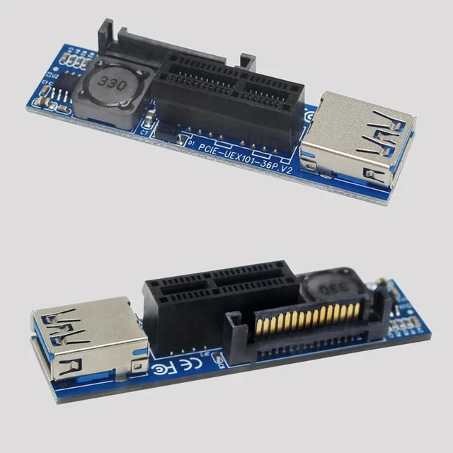 Alt view image 10 of 12 - est Sale PCI-E X1 Extension Cable Riser Card Extender USB 3.0 Transfer Cables PCI-E X1 to 1X Adapter Adaptador PC Accessories