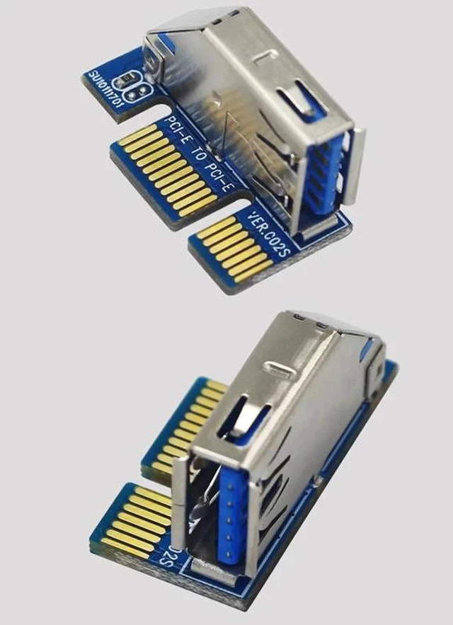 Alt view image 11 of 12 - est Sale PCI-E X1 Extension Cable Riser Card Extender USB 3.0 Transfer Cables PCI-E X1 to 1X Adapter Adaptador PC Accessories