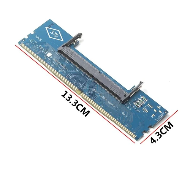 Alt view image 8 of 12 - Computer Components DDR4 Laptop SO-DIMM to Desktop DIMM Memory RAM Connector Adapter Desktop PC Memory Cards Transfer Adaptor