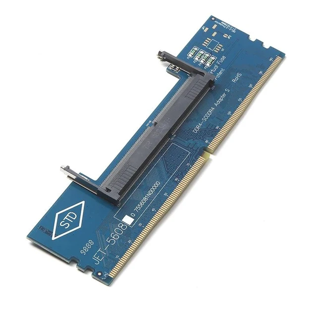 Alt view image 9 of 12 - Computer Components DDR4 Laptop SO-DIMM to Desktop DIMM Memory RAM Connector Adapter Desktop PC Memory Cards Transfer Adaptor