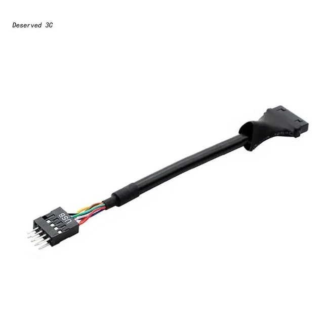 Alt view image 2 of 2 - Motherboard Header Adapter Usb2.0 9Pin To Motherboard Usb3.0 20Pin Usb2.0 To 3.0 Adapter Extension Cable 10CM(9M20F)