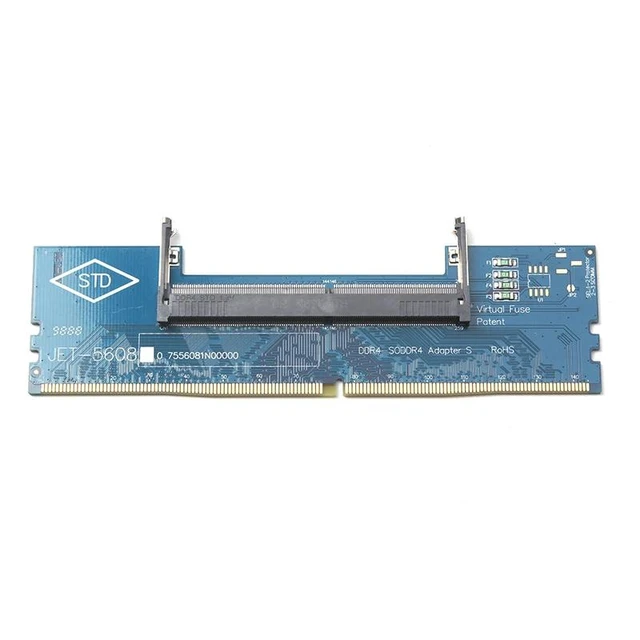 Alt view image 11 of 12 - Computer Components DDR4 Laptop SO-DIMM to Desktop DIMM Memory RAM Connector Adapter Desktop PC Memory Cards Transfer Adaptor