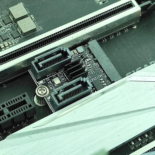 Alt view image 12 of 12 - M2 NGFF KEY A-E to SATA 3.0 Expansion Card M.2 WIFI Interface to SATA Hard Disk Drive Converter Riser Card JMB582 PCI-E 3.0 Chip