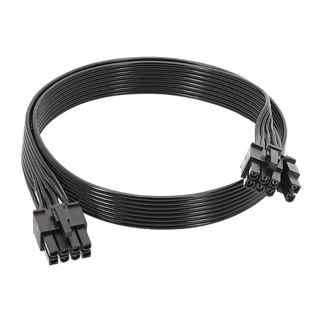 Alt view image 2 of 2 - Durable PSUs 8Pin to 8 Pin (6+2) GPU Male Adapter Extension Cable 70cm