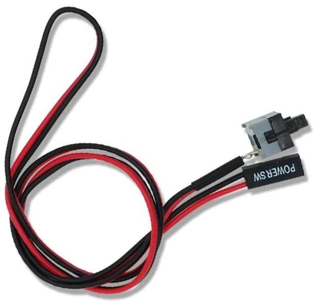 Alt view image 2 of 2 - 5PCS 50cm 2 Pin SW PC Power Cable On/Off Push Button ATX Computer Switch Wire