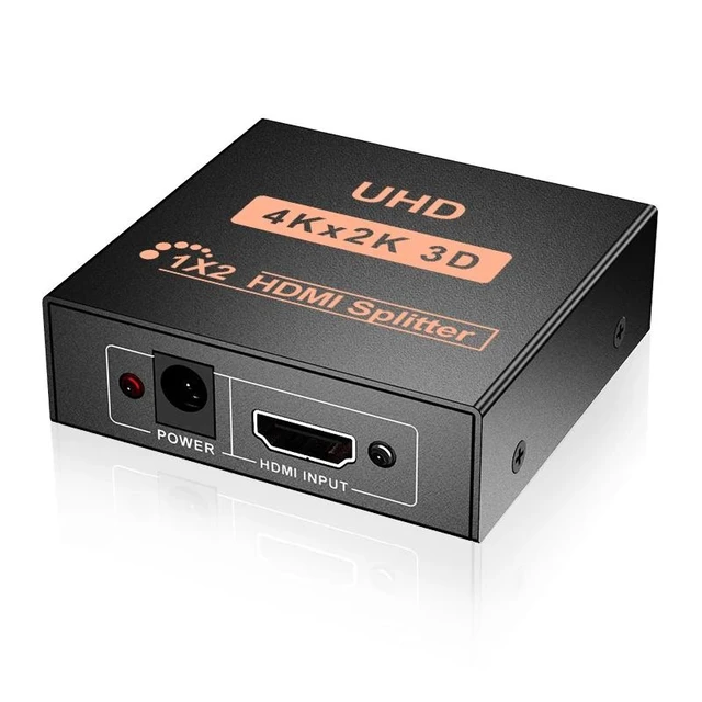 Alt view image 7 of 12 - 4K HDMI Splitter 1x4 1x2 Video HDMI Distributor 1 in 4 out HDMI Splitter Duplicate Screen Amplifier for PC HDTV DVD PS3 Monitor(USB Cable)
(1x2)