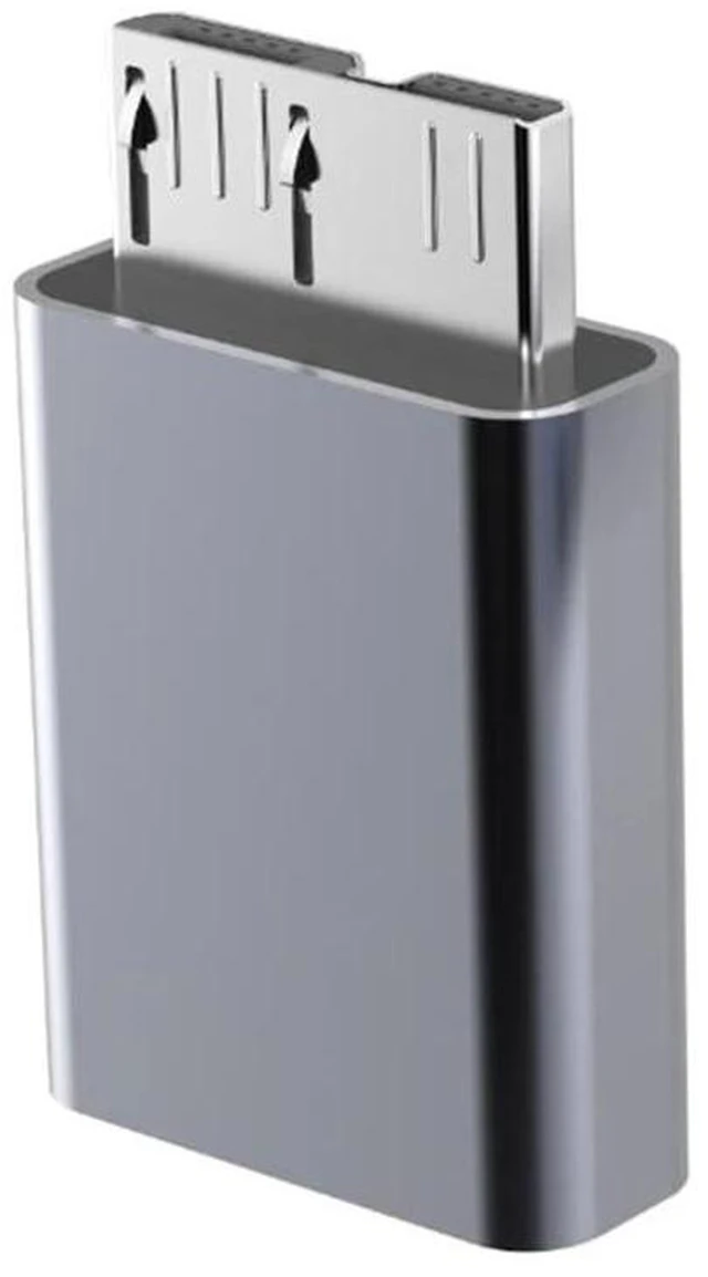 Alt view image 3 of 3 - USB C to Micro B USB3.0 Adapter Type C Female to Micro B Male Fast USB Micro to Type C Super Speed for HDD