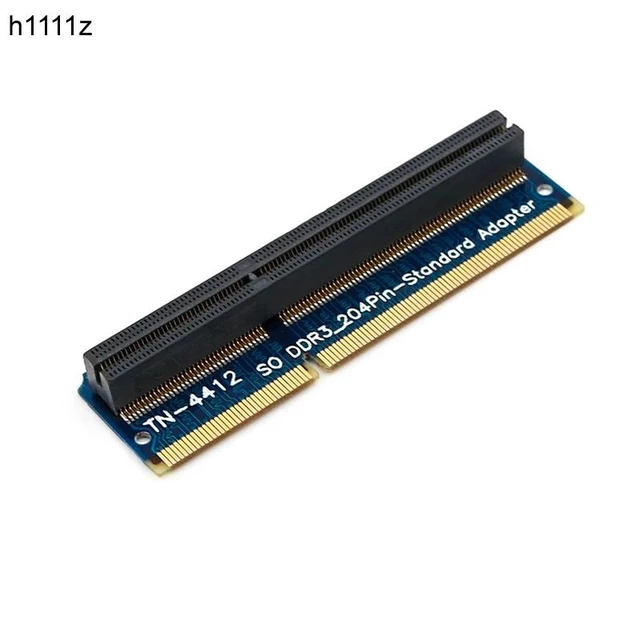 Alt view image 7 of 13 - DDR3 SO DIMM to Desktop Adapter SO DIMM DDR3 Memory RAM Adapter Card 204Pin Standard Slot Memory Tester Computer Components