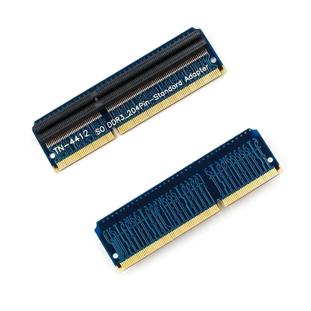 Alt view image 8 of 13 - DDR3 SO DIMM to Desktop Adapter SO DIMM DDR3 Memory RAM Adapter Card 204Pin Standard Slot Memory Tester Computer Components