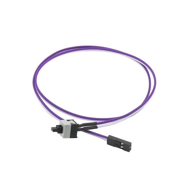 Alt view image 2 of 2 - 4pcs Computer Motherboard Power Cable Switch Push Button Switch On/Off/Reset Button Replacement Power Momentary Connector Cable