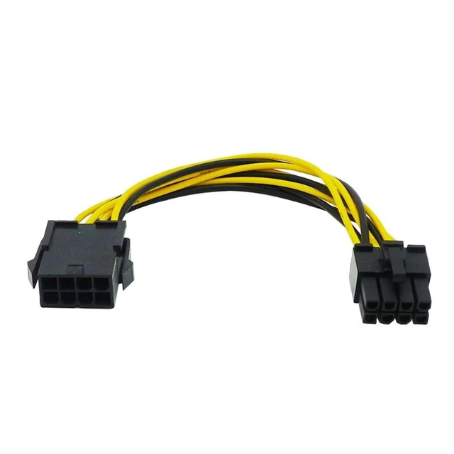 Alt view image 2 of 2 - 8 Pin to 8 Pin ATX EPS Male to Female Power Extension PSU Mainboard Power Extension Adapter Cable