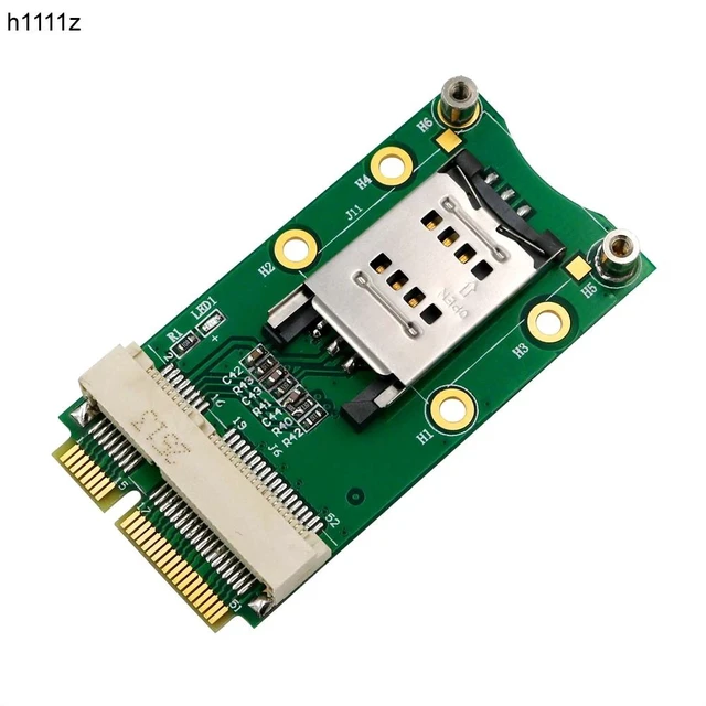 Alt view image 7 of 13 - Mini PCI Express Adapter Mini PCI-E Riser Card MINI PCIE to MINI PCI E Expansion Card SIM Card Slot for 3G/4G WWAN LTE GPS Cards