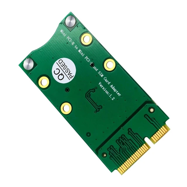 Alt view image 8 of 13 - Mini PCI Express Adapter Mini PCI-E Riser Card MINI PCIE to MINI PCI E Expansion Card SIM Card Slot for 3G/4G WWAN LTE GPS Cards