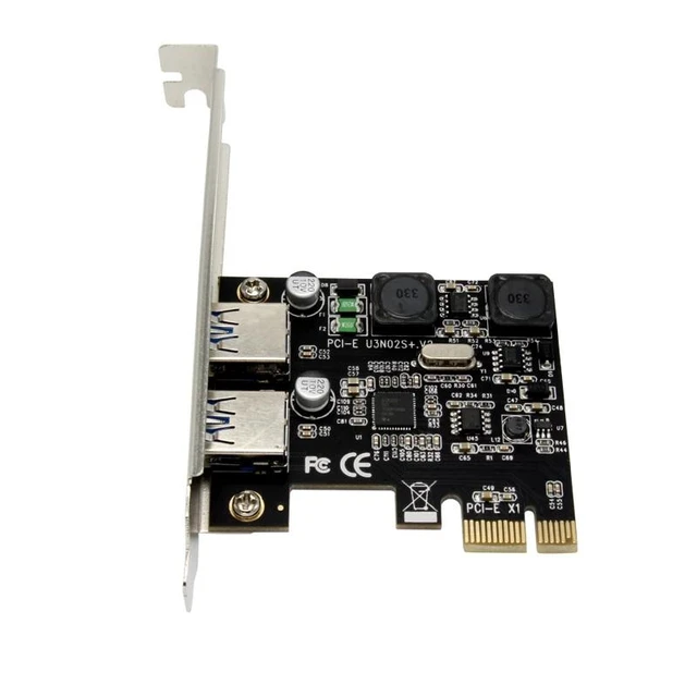 Alt view image 8 of 13 - USB 3.0 PCI-E Expansion Card External 2 Port USB3.0 PCIe Card with 2 Power Module NEC Chip for Desktop PC Computer