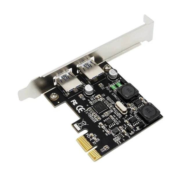 Alt view image 9 of 13 - USB 3.0 PCI-E Expansion Card External 2 Port USB3.0 PCIe Card with 2 Power Module NEC Chip for Desktop PC Computer